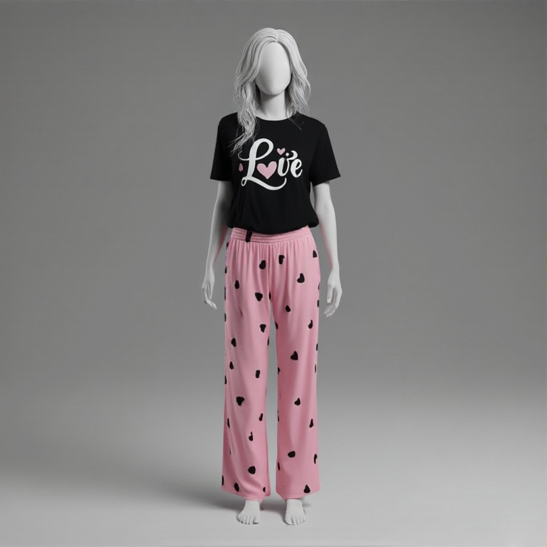 BLACK PINK LOVE NIGHTWEAR