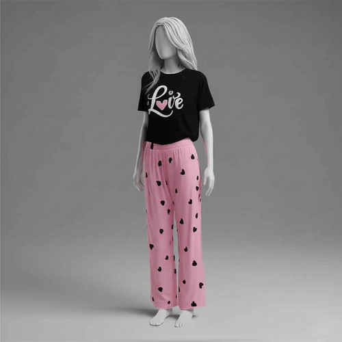 BLACK PINK LOVE NIGHTWEAR