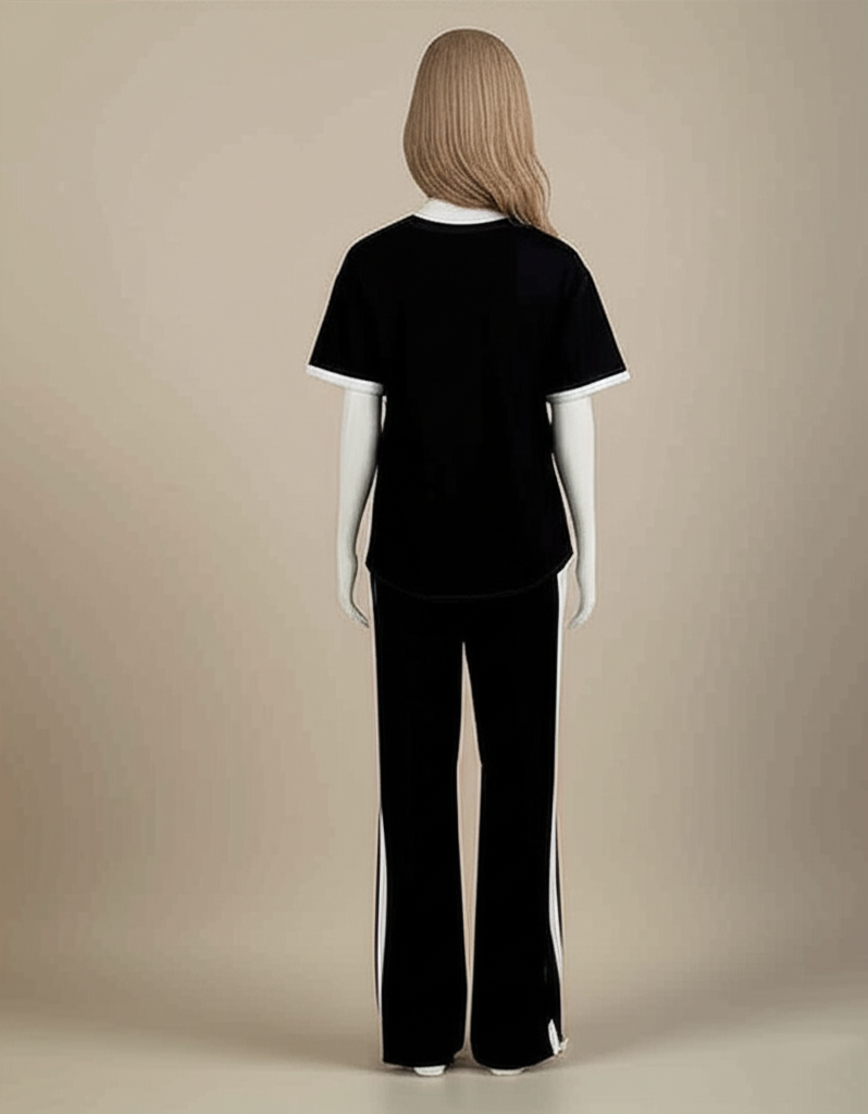 FLORAL BLACK & WHITE TRACKSUIT