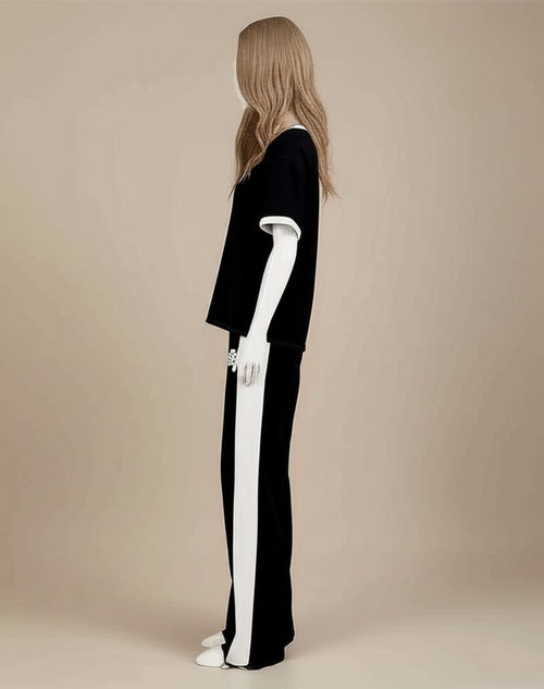 FLORAL BLACK & WHITE TRACKSUIT